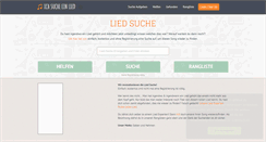 Desktop Screenshot of ich-suche-ein-lied.de